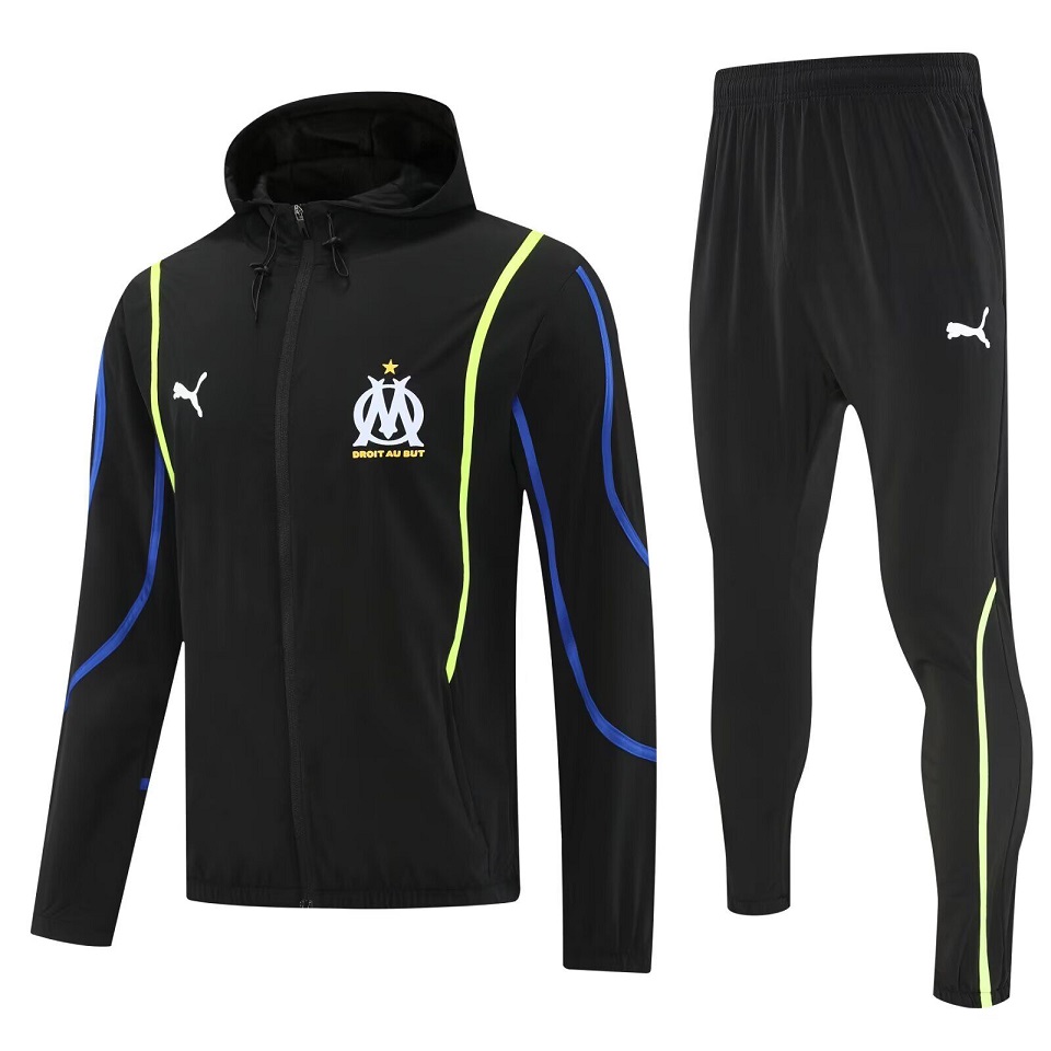 AAA Quality Marseilles 25/26 Windcoat Tracksuit - Black